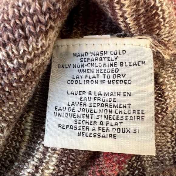VINTAGE DENIM & SUPPLY By RALPH LAUREN Tan/Brown Tribal Print Sweater Women’s XS - Picture 8 of 8